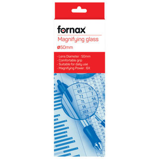 Slika Povećalo 6x-fi 50mm metalno Fornax crno-srebrno blister