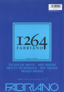 Slika Blok Fabriano 1264 mix media 21x29,7 (A4) 300g 30L spiralni top side 19100643