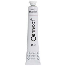 Prikažite detalje za Boja tempera 25ml aluminijska tuba Connect bijela Slika Boja tempera 25ml aluminijska tuba Connect bijela
