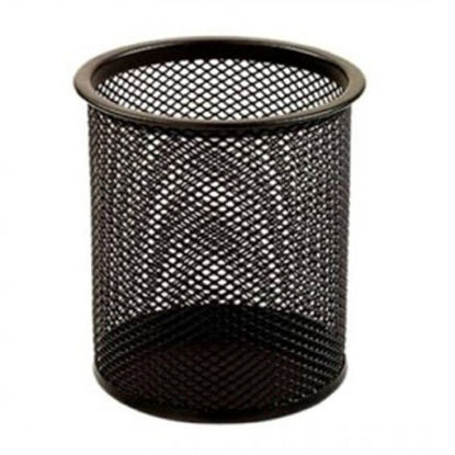 Slika Čaša za olovke metalna žica okrugla fi-9xH-9,7cm LD01-188 Fornax crna