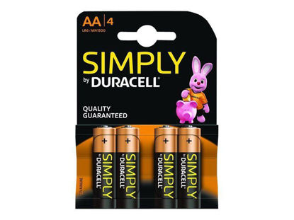Slika Baterije Duracell AA Simply B4 Baterija  Alkalna