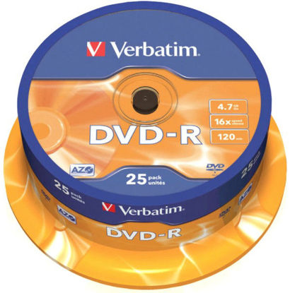 Slika DVD-R Verbatim #43522 4,7GB 16x sp25
