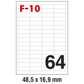 Prikažite detalje za Etikete ILK 48,5x16,9mm pk100L Fornax F-10 Slika Etikete ILK 48,5x16,9mm pk100L Fornax F-10