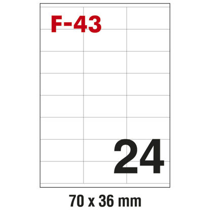 Slika Etikete ILK 70x36mm pk100L Fornax F-43