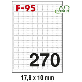 Prikažite detalje za Etikete ILK 17,8x10mm odljepljive pk100L Fornax F-95 Slika Etikete ILK 17,8x10mm odljepljive pk100L Fornax F-95