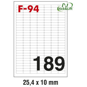 Prikažite detalje za Etikete ILK 25,4x10mm odljepljive pk100L Fornax F-94 Slika Etikete ILK 25,4x10mm odljepljive pk100L Fornax F-94