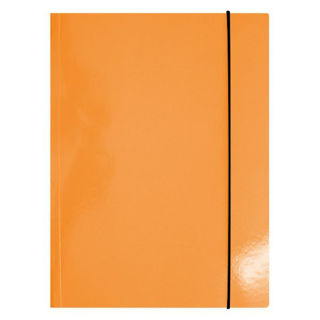 Slika Fascikl klapa s gumicom karton plastificirani A4 Fornax narančasti