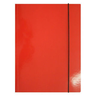 Slika Fascikl klapa s gumicom karton plastificirani A4 Fornax crveni