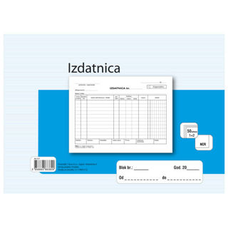 Slika Obrazac A-17/NCR izdatnica A5 1+2 Fokus