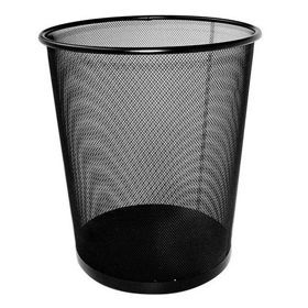 Prikažite detalje za Koš za smeće metalni žica fi-29,5xH-34cm Fornax crni Slika Koš za smeće metalni žica fi-29,5xH-34cm Fornax crni