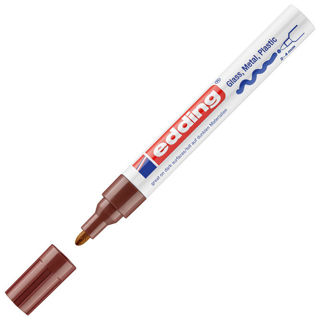 Slika Marker permanentni lakirajući 2-4mm Edding 750 smeđi