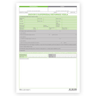 Slika Obrazac ugovor o kupoprodaji motornog vozila Fokus F-37/NCR 1+2
