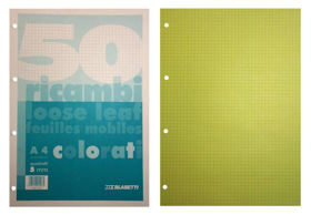 Prikažite detalje za Blok za mapu uložnu 4 rupe A4, 40 listova, plavi Slika Blok za mapu uložnu 4 rupe A4, 40 listova, plavi