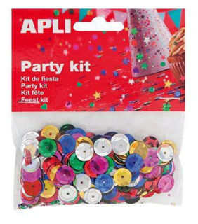 Slika Confetti šljokice razne boje Apli 11mm 14g 13819