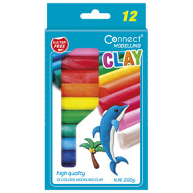 Prikažite detalje za Plastelin 12boja karton Connect blister Slika Plastelin 12boja karton Connect blister