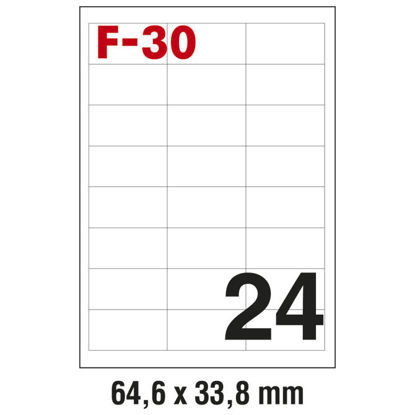 Slika Etikete ILK 64,6x33,8mm pk100L Fornax F-30