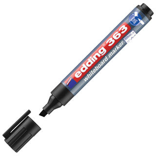 Slika Marker za bijelu ploču 1-5mm Edding 363 crni