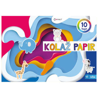 Slika Kolaž papir 10 listova B5 samoljepljivi Connect