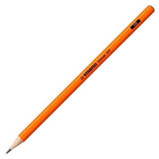 Slika Grafitna olovka drvena Stabilo Schwan 317 neon narančasta HB
