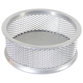 Prikažite detalje za Čaša za spajalice metalna žica fi-9,5xh-3,2cm LD01-199 Fornax srebrna Slika Čaša za spajalice metalna žica fi-9,5xh-3,2cm LD01-199 Fornax srebrna