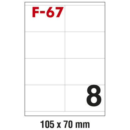Slika Etikete ILK 105x70mm pk100L Fornax F-67