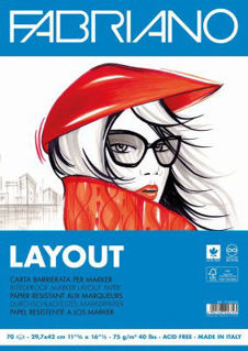 Slika Blok Fabriano layout za marker A3 70L 75g 19100506