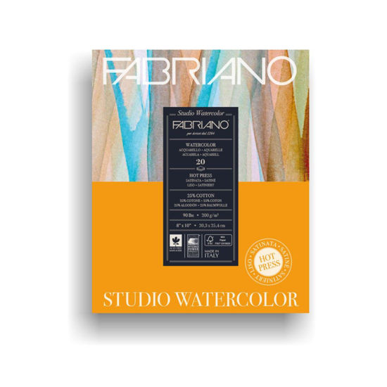 Slika Blok Fabriano studio watercolor 20,3x25,4 300g 12L 19123001