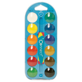 Prikažite detalje za Boja vodena fi 25mm 12boja Connect blister Slika Boja vodena fi 25mm 12boja Connect blister
