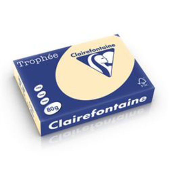 Slika Papir Clairefontaine Trophee pastel chamois A4/80gr 1/500