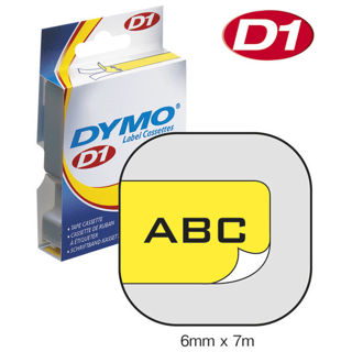 Picture of Vrpca D1 6mmx7m Dymo crno-žuta