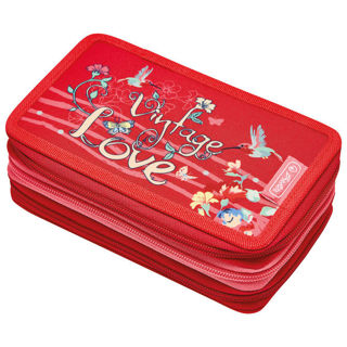 Slika Pernica puna 3zipa Vintage Love Herlitz