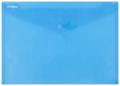 Slika Kuverte s gumbom A4 pp Donau prozirne plave