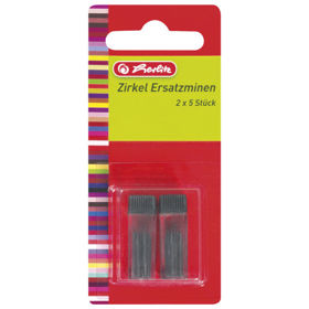 Prikažite detalje za Mine za šestar pk10 Herlitz blister Slika Mine za šestar pk10 Herlitz blister