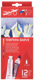 Prikažite detalje za Boja tempera Aero 7,5ml tubice 12 kom u kartonskoj kutiji Slika Boja tempera Aero 7,5ml tubice 12 kom u kartonskoj kutiji