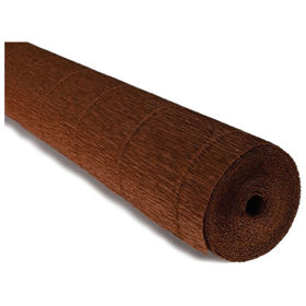 Prikažite detalje za Papir krep 180g 50x250cm Cartotecnica Rossi 568 tamno smeđi Slika Papir krep 180g 50x250cm Cartotecnica Rossi 568 tamno smeđi