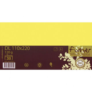 Slika Kuverta CLF Forever 110X220 120Gr Lemon