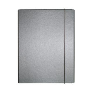Slika Fascikl kartonski Exclusive Pearly sa gumicom 2,5cm sivi Dorian gray