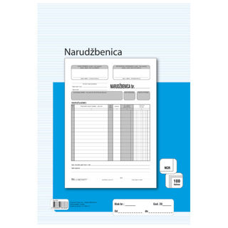 Slika Obrazac A-14/NCR narudžbenica A4 Fokus