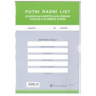 Slika Putni radni list sa folijom VI-55/VP