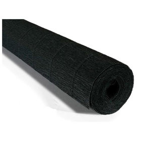 Prikažite detalje za Papir krep 180g 50x250cm Cartotecnica Rossi 602 crni Slika Papir krep 180g 50x250cm Cartotecnica Rossi 602 crni