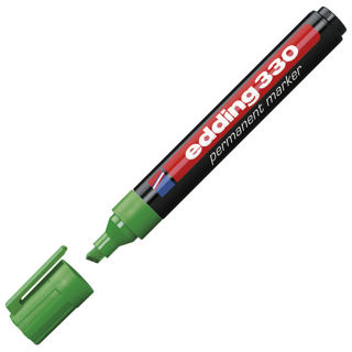 Slika Marker permanentni 1-5mm klinasti vrh Edding 330 zeleni