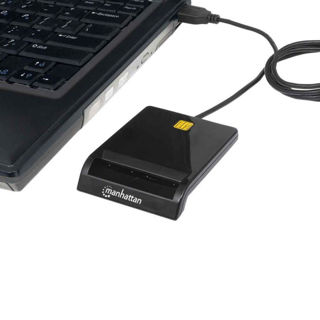 Slika Card reader MANHATTAN za Smart kartice Chip - USB 2.0