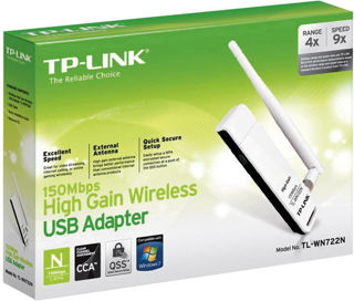 Picture of Mrežna kartica wireless 802.11b/g/n TP LINK TL-WN722N Wireless High Gain - USB