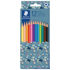 Slika Boje drvene 12boja Pattern Mix Staedtler 175 PMC12 blister
