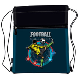 Prikažite detalje za Vrećica za tjelesni Football Player 20.Connect crno-plava petrolej Slika Vrećica za tjelesni Football Player 20.Connect crno-plava petrolej