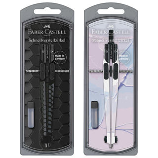 Slika Šestar s preciznim podešavanjem+mine Dark&Bright Faber Castell 574444 sortirano