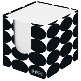 Prikažite detalje za Blok kocka karton 9x9x9cm s papirom bijeli Just Black Herlitz 50040100 ~ 1/24 Slika Blok kocka karton 9x9x9cm s papirom bijeli Just Black Herlitz 50040100 ~ 1/24