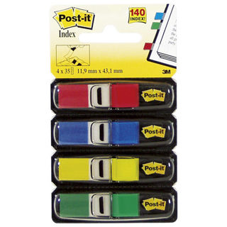 Slika Zastavica 11,9x43,2 mm 4bojex35L Post-it 3M.683-4 blister